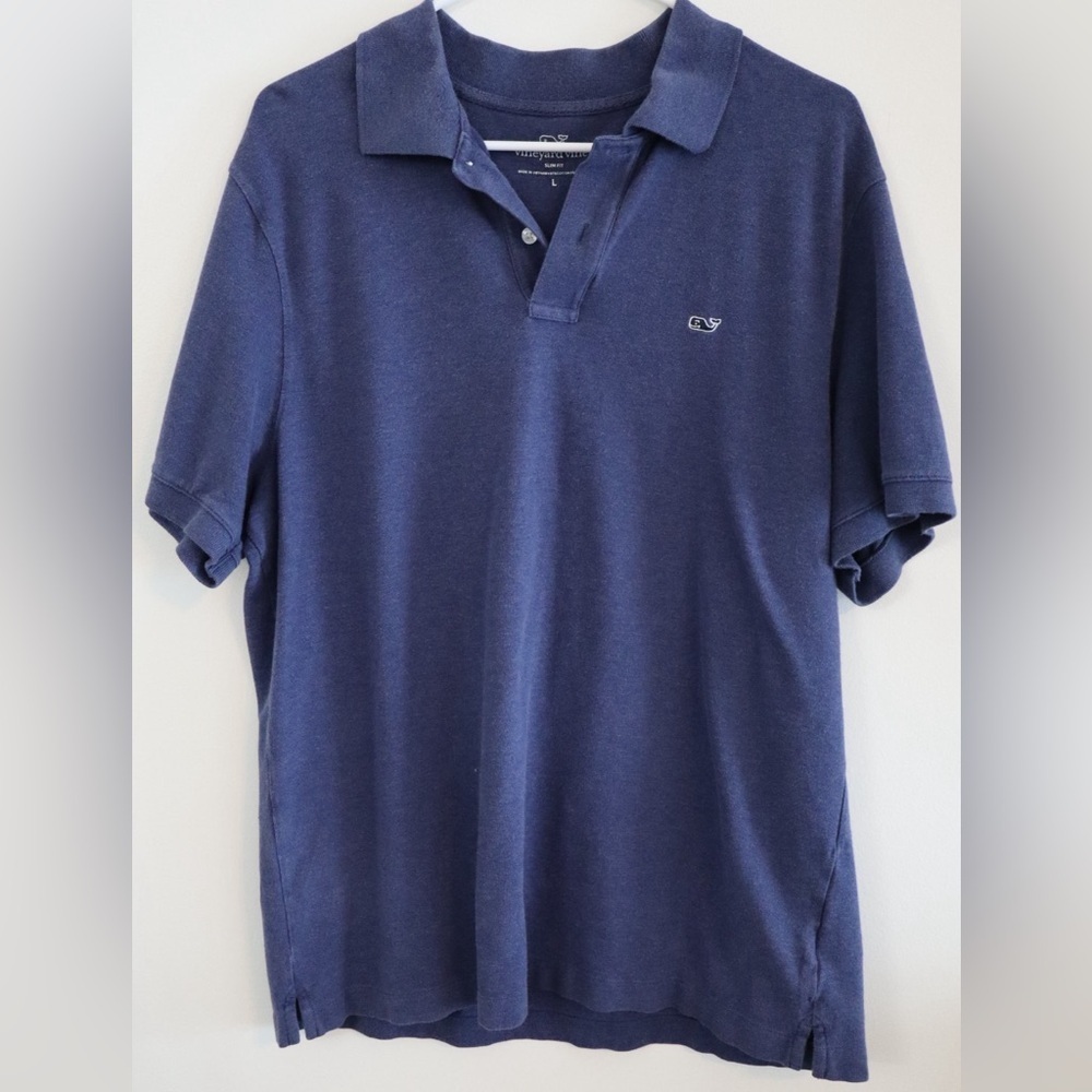 Vineyard Vines Blue Polo Shirt Classic Design
